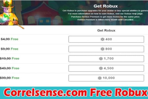 Correlsense.com Free Robux